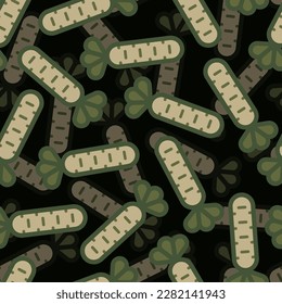 Carrot army pattern seamless. Military fabric texture. Vegetable Protective background