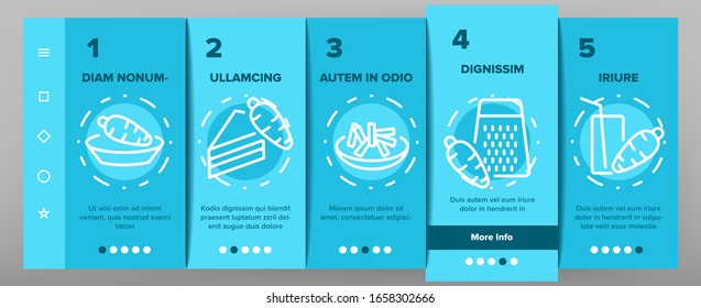 Carrot Bio Vegetable Onboarding Icons Set Vector. Carrot Sliced Pieces And Healthy Drink, Fresh And Pickles, Growing And Pie Illustrations