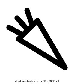 Carrot Bold Line Vector Icon
