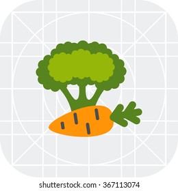 Carrot and broccoli curd
