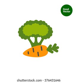 Carrot and broccoli curd