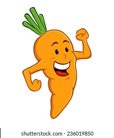 Carrot Cartoon Character