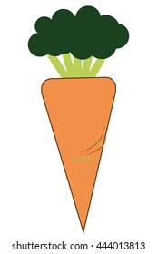 carrot cartoon icon