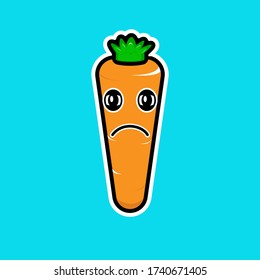 The carrot cartoon in vector