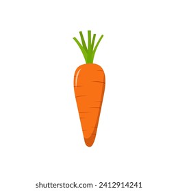 carrot cartoon vector alphabet C vegetable