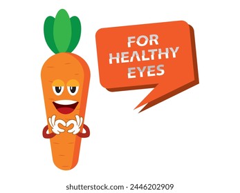 Vector de la zanahoria, icono de la zanahoria, verdura, bueno para los ojos, fresco, fruta, sabroso, icono de la zanahoria, símbolo de la zanahoria. Se puede utilizar para infografía, Anuncio, póster, Diseño web. Aislado sobre fondo blanco. 