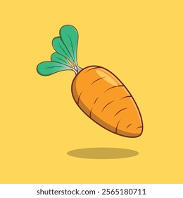 Carrot cartoon vector, carrot icon, vegetable, orange, fresh, tasty, carrot symbol. Can use for infographic, banner, poster, web design