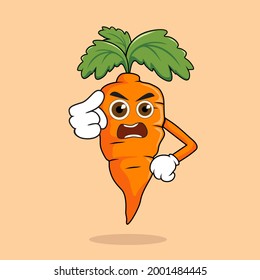 Carrot Cartoon Vegetable Mascot Illustrations