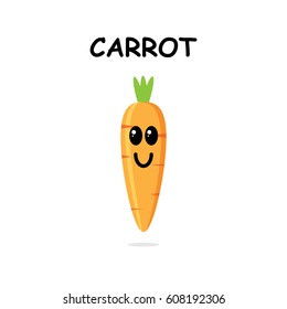 carrot character in white background