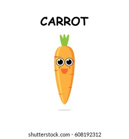 carrot character in white background