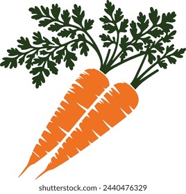 Carrot in color stock illustration