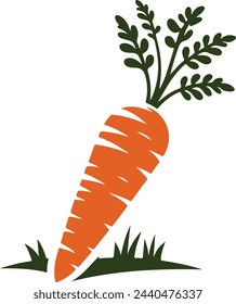Carrot in color stock illustration