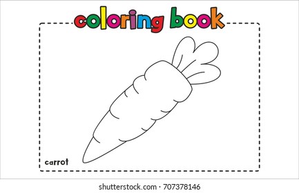 Carrot Coloring Book for Kids, Children