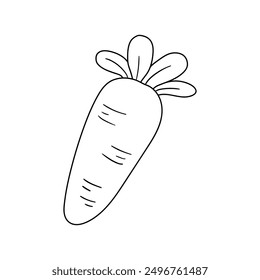 Carrot coloring pages. Trace and color carrot. Coloring page carrot to be colored the coloring book for kids. Educational worksheet. Carrot tracing worksheet. Kindergarten and preschool activity. 