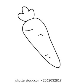 Carrot coloring pages. Trace and color carrot. Coloring page carrot to be colored the coloring book for kids. Carrot vegetable worksheet for Kindergarten and preschool activity. 