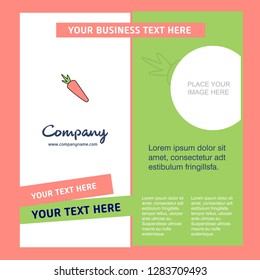 Carrot Company Brochure Template. Vector Busienss Template