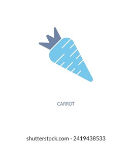 carrot concept line icon. Simple element illustration. carrot concept outline symbol design.