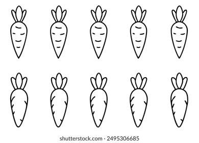 Carrot Contours Organic Shapes Unveiled