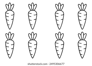 Carrot Contours Vibrant Vegetable Vision