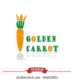 carrot crown vector illustration