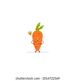 carrot cute character illustration mascot logo smile happy set collection