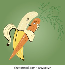 carrot dance with banana