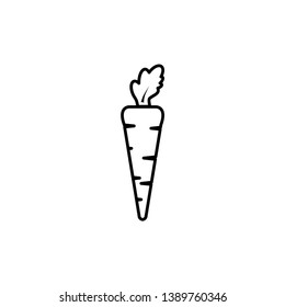 Carrot design icon logo vector design  template