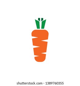 Carrot design icon logo vector design  template