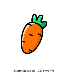 carrot design on white background