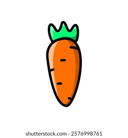 carrot design on white background