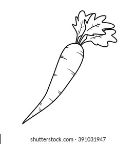 Carrot Doodle, A Hand Drawn Vector Doodle Illustration Of A Fresh Carrot.