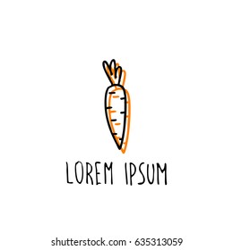 carrot doodle icon