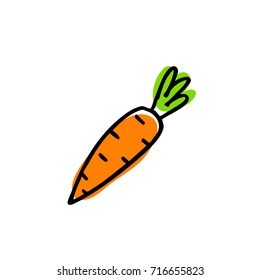 Carrot Doodle Icon