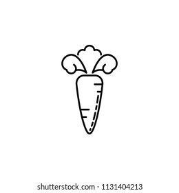 carrot dusk style icon. Element of fruits and vegetables icon for mobile concept and web apps. Dusk style carrot icon can be used for web and mobile