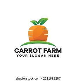 Carrot Farm Gradient Logo Design