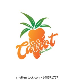 Carrot Farm Market Logo Vector