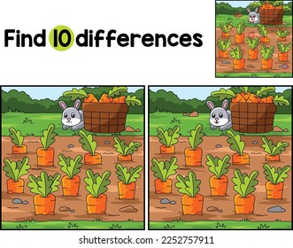 Carrot Field Farm Find The Differences