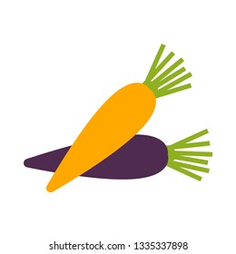 carrot flat icon.You can be used carrot icon for several purposes like: websites, UI, UX, print templates, presentation templates, promotional materials, web and mobile phone apps