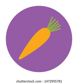 carrot flat icon.You can be used carrot icon for several purposes like: websites, UI, UX, print templates, presentation templates, promotional materials, web and mobile phone apps