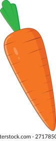 Carrot flat icon isolated on white background. Vegetable vector illustration.
Simple carrot vector illustration with bright colors, and playful design elements. carrot vector also used for school books
