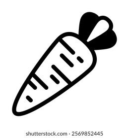 Carrot food and culinary icon illustration