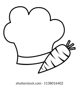 carrot fresh with chef hat