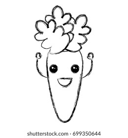 carrot fresh kawaii character