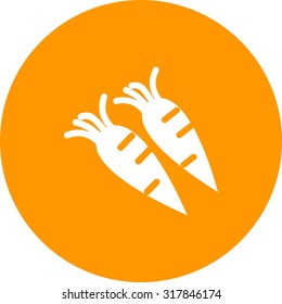 Carrot, fresh, leaf icon vector image.Can also be used for gardening. Suitable for mobile apps, web apps and print media.