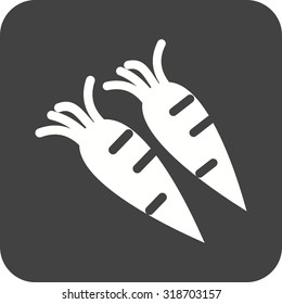 Carrot, fresh, leaf icon vector image.Can also be used for gardening. Suitable for mobile apps, web apps and print media.