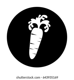 carrot fresh vegetable icon