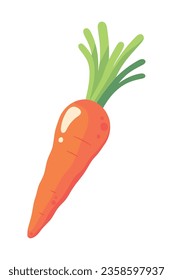 carrot fresh vegetable icon isolated