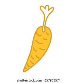 carrot fresh vegetable isolated icon