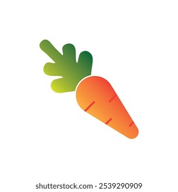 Carrot fruit icon. fresh fruit isolated on white background. vector illustration.