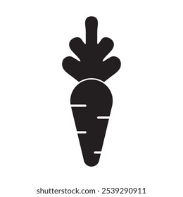 Carrot fruit icon. fresh fruit isolated on white background. vector illustration.